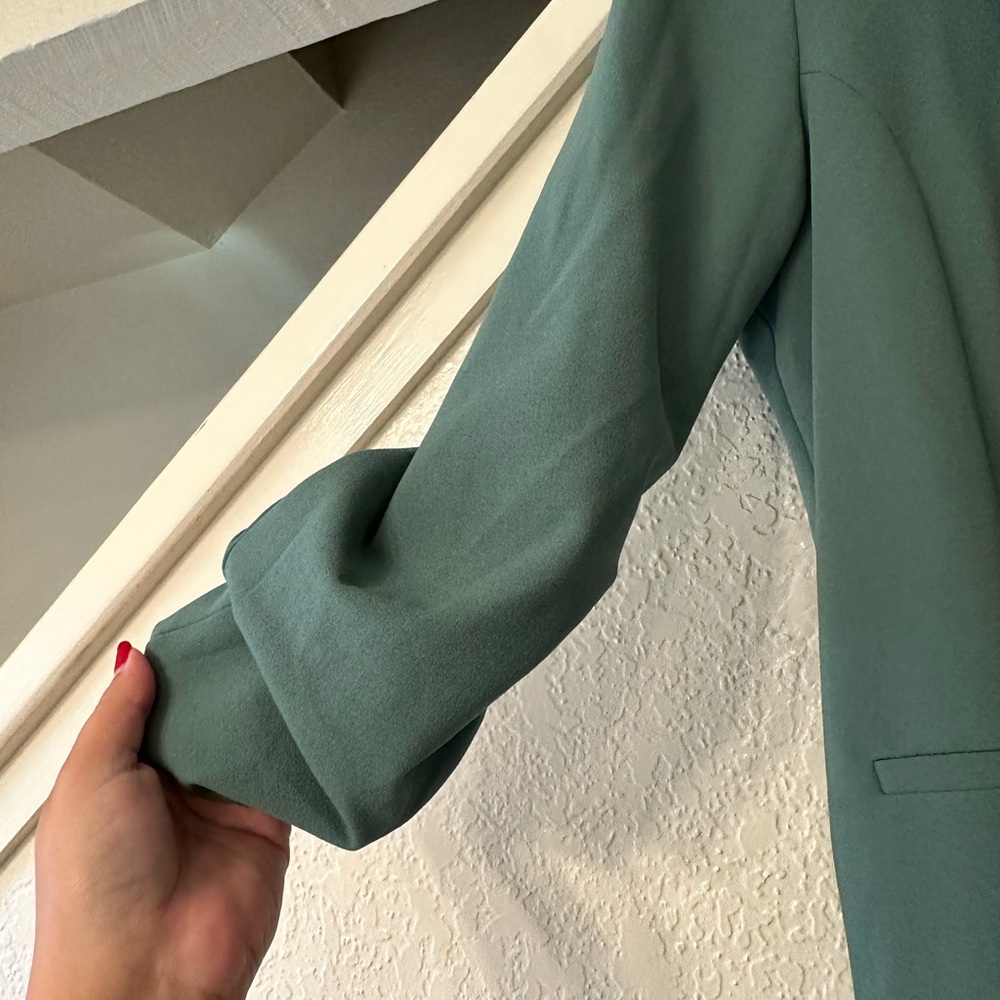 Fashion Nova Teal Women's Blazer - Picture 3 of 5